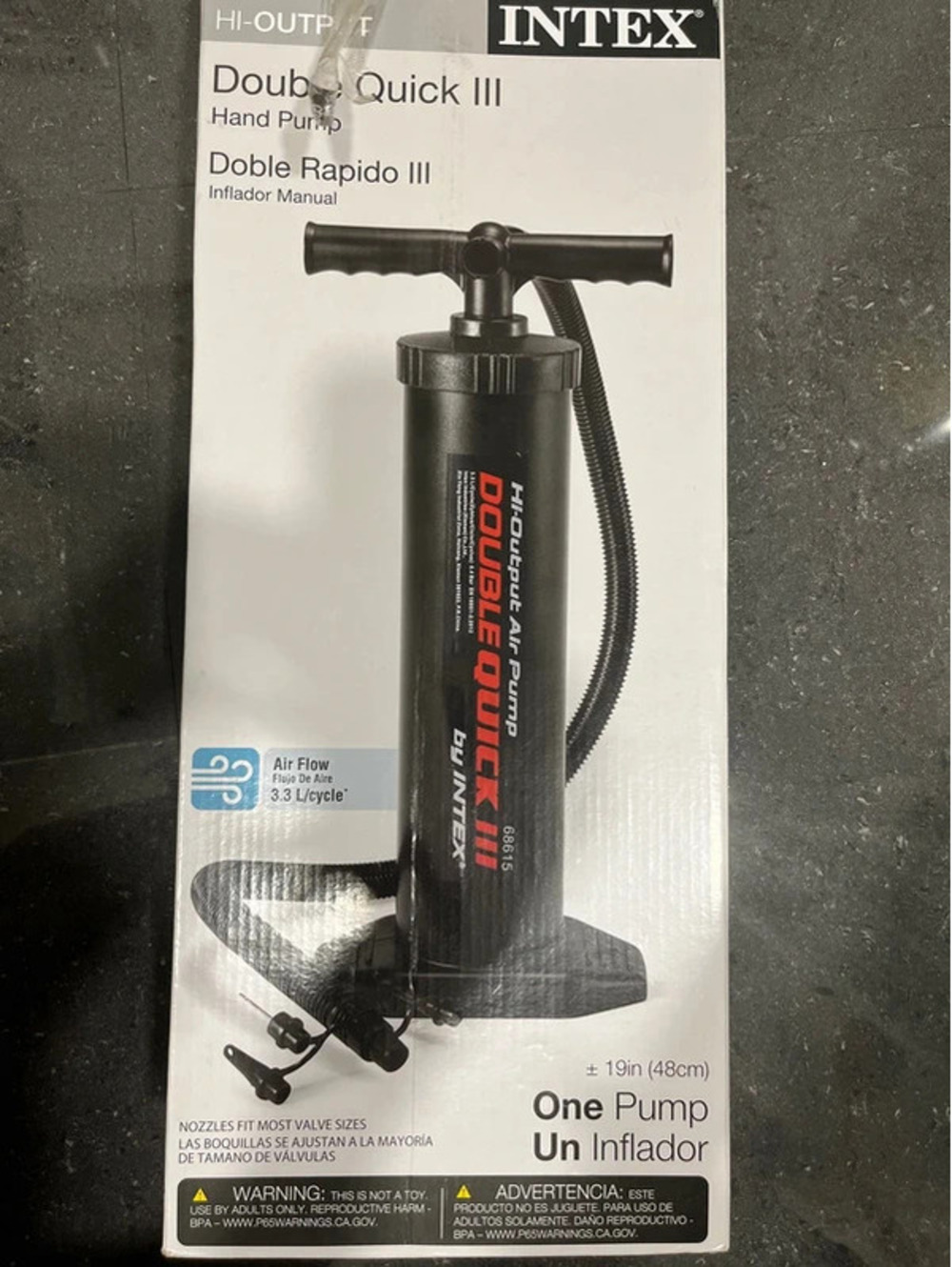 Intex New double quick hand pump